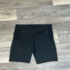 Athleta Black Bike Shorts Athletic Fit